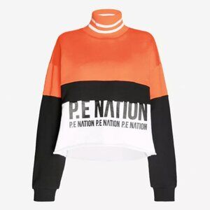P.E Nation Real Challenger Logo-Print Cotton Jersey Sweatshirt